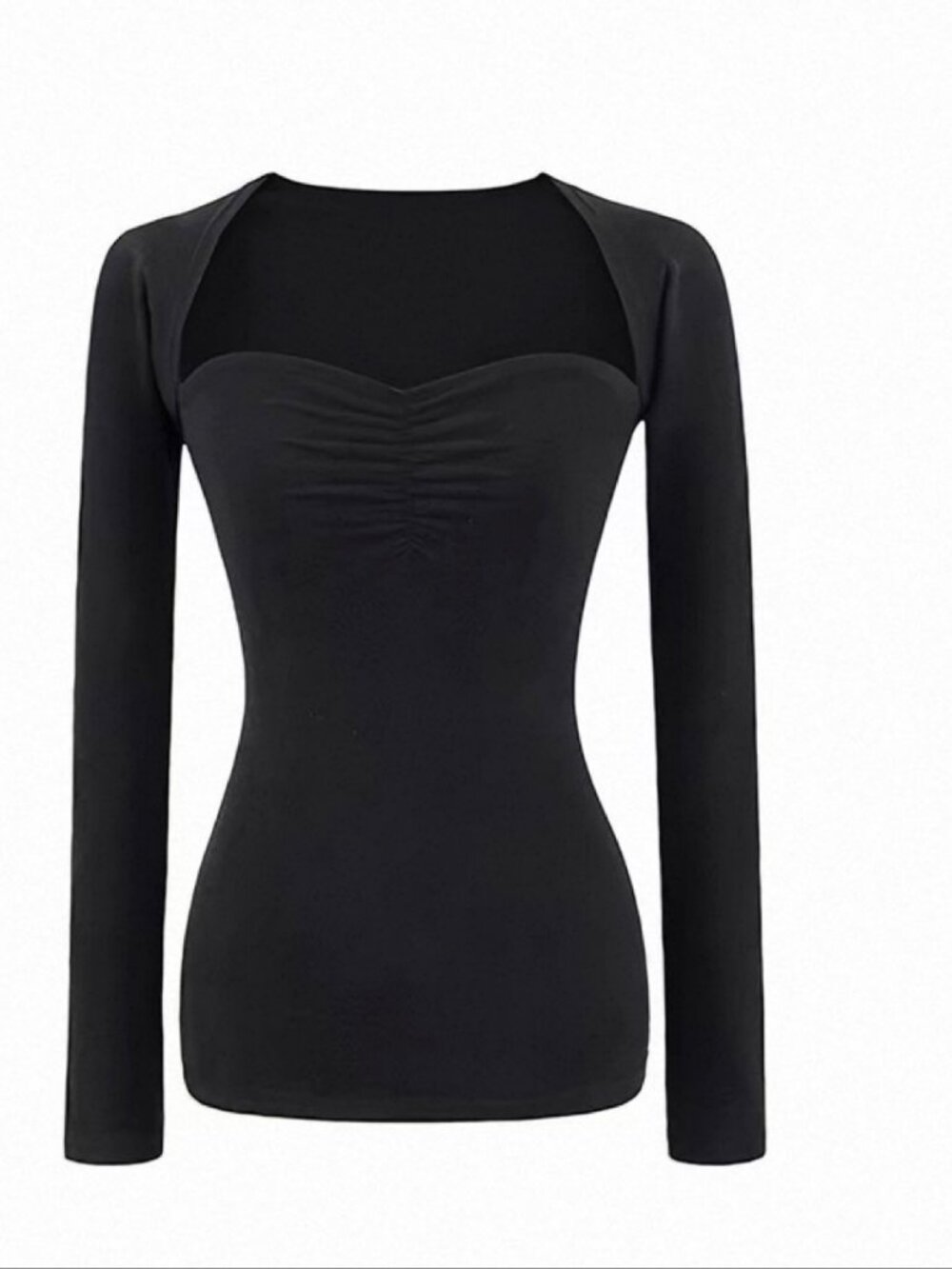 Black 2-Piece Set Bandeau Top Shrug - Size L